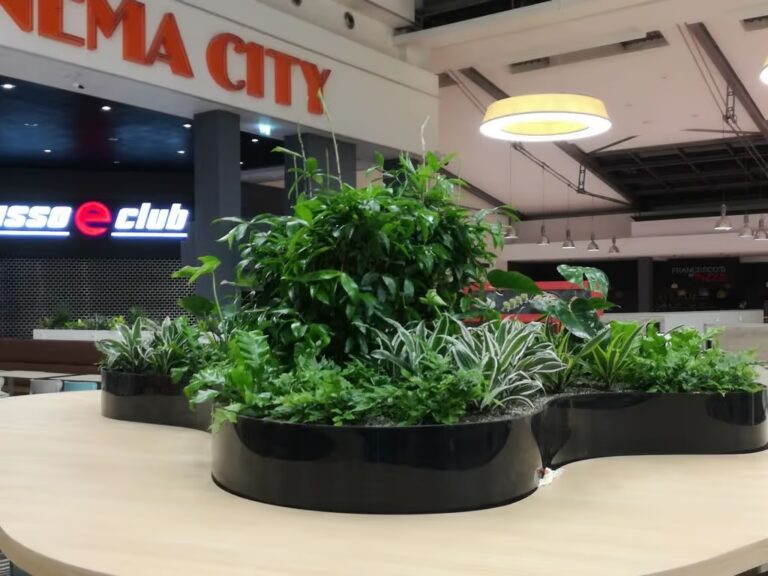 Greenplex květiny v obchodním centru